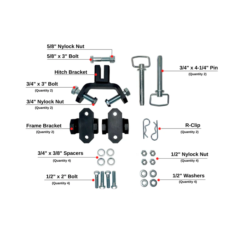 BulletProof Hitches Frame-Mounted Hardware Kit Model FRAMEHARDWARE - Image 2
