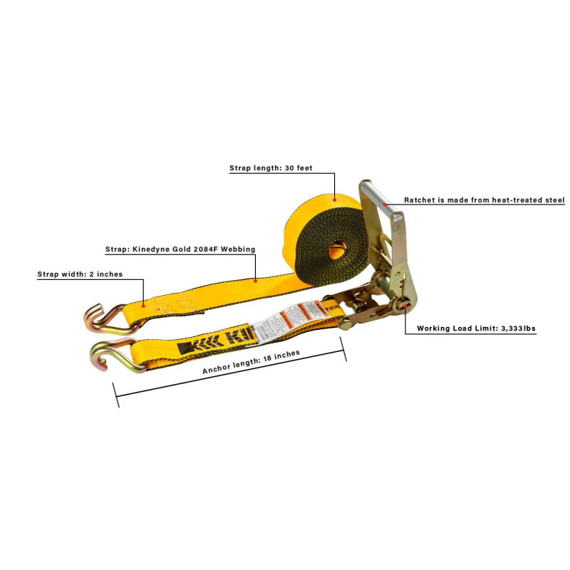 BulletProof Hitches Heavy Duty 2" Ratchet Strap Model BPHDRS - Image 5