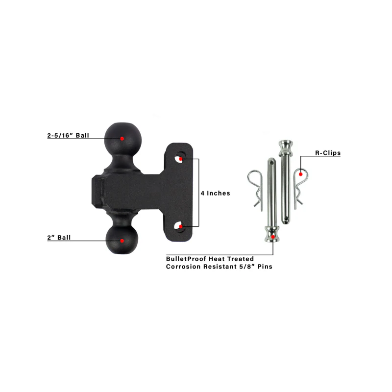 BulletProof Hitches Heavy/Extreme Duty 2" & 2-5/16" Dual Ball Model REPLACEMENTBALL - Image 4