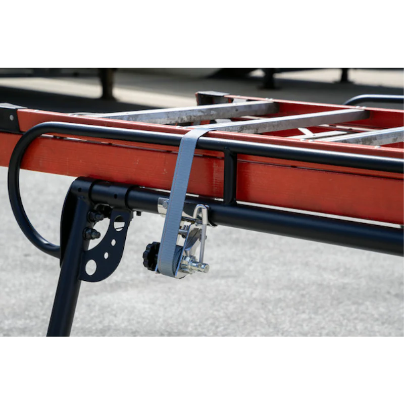 Buyers Products 1-1/2 Inch x 7 Foot Stainless Steel Ladder Rack Ratchet Tie Down Tube Mount with Double J Hooks Model 5480008 - Image 7