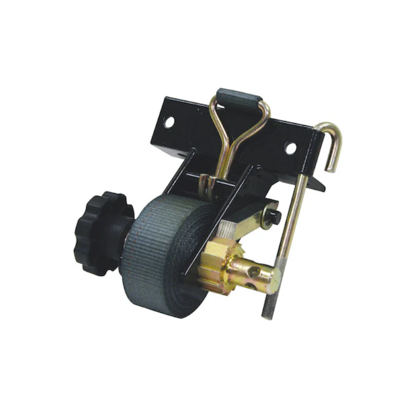 Buyers Products 1-1/2 Inch x 7 Foot Steel Ladder Rack Ratchet Tie Down Angle Mount with Double J Hooks Model 5480005