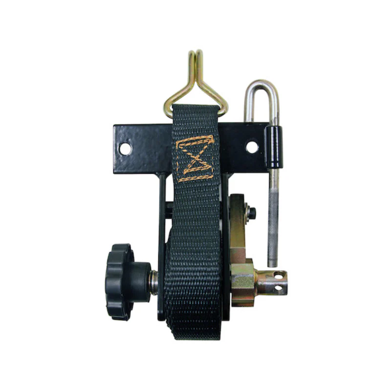 Buyers Products 1-1/2 Inch x 7 Foot Steel Ladder Rack Ratchet Tie Down Angle Mount with Double J Hooks Model 5480005 - Image 3