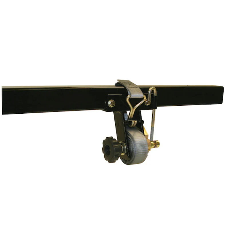 Buyers Products 1-1/2 Inch x 7 Foot Steel Ladder Rack Ratchet Tie Down Angle Mount with Double J Hooks Model 5480005 - Image 4