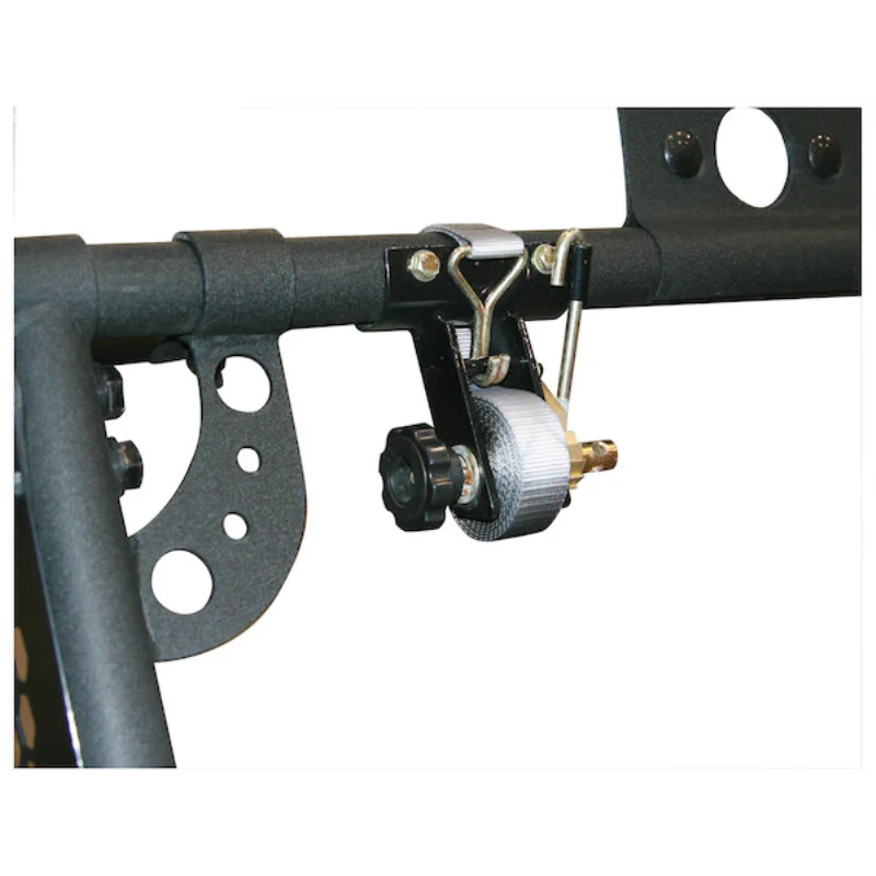 Buyers Products 1-1/2 Inch x 7 Foot Steel Ladder Rack Ratchet Tie Down Tube Mount with Double J Hooks Model 5480007 - Image 5