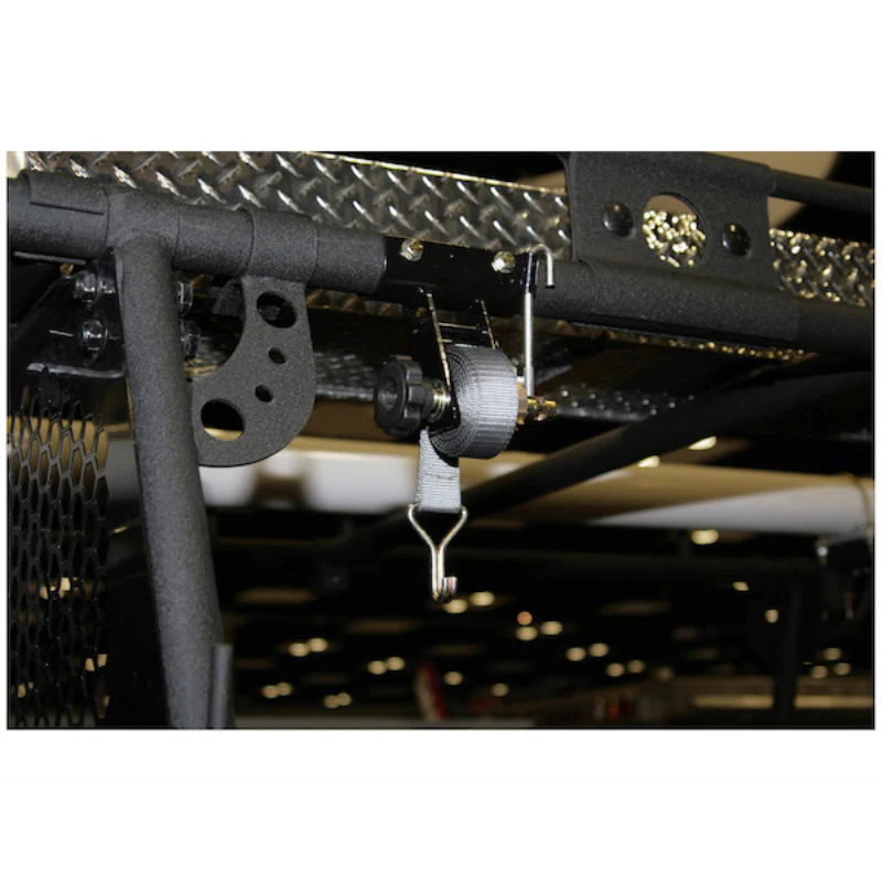 Buyers Products 1-1/2 Inch x 7 Foot Steel Ladder Rack Ratchet Tie Down Tube Mount with Double J Hooks Model 5480007 - Image 8