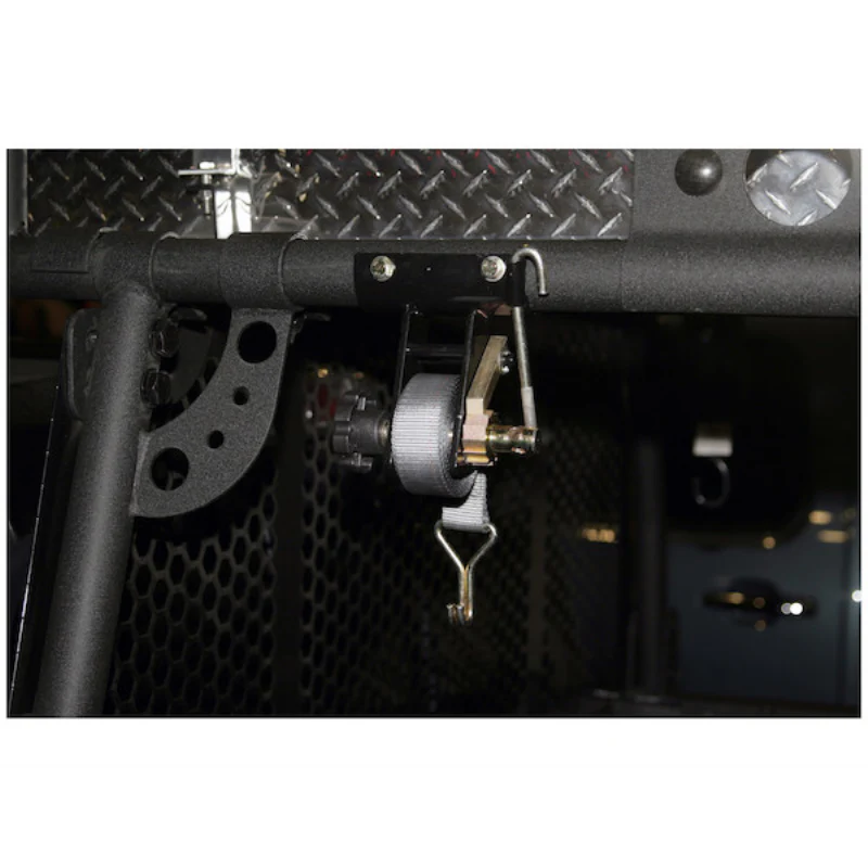Buyers Products 1-1/2 Inch x 7 Foot Steel Ladder Rack Ratchet Tie Down Tube Mount with Double J Hooks Model 5480007 - Image 9