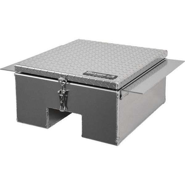 Buyers Products 12x24x22 Inch Diamond Tread Aluminum In-Frame Truck Tool Box with Notched Bottom Model 1705381 - Image 6
