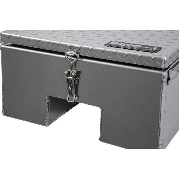 Buyers Products 12x24x22 Inch Diamond Tread Aluminum In-Frame Truck Tool Box with Notched Bottom Model 1705381 - Image 9