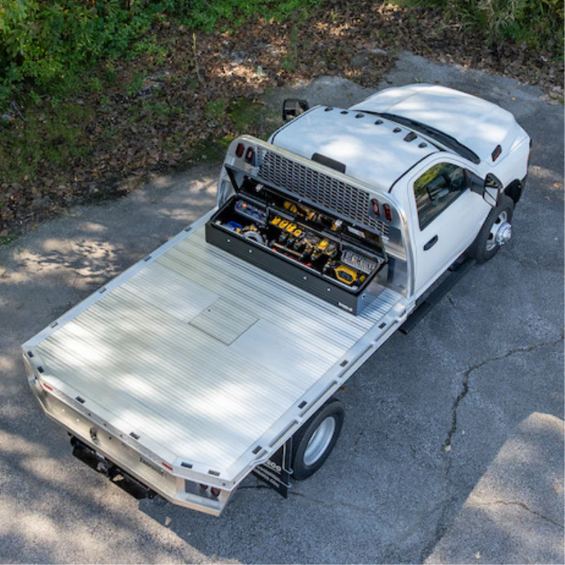 Buyers Products 14x20x72 Heavy-Duty Flatbed Contractor Truck Tool Box Series with Flip-Up Door Gloss Black Steel Model 1703945 - Image 13