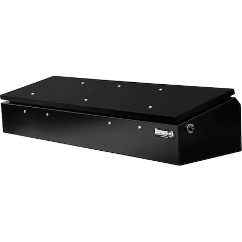 Buyers Products 14x20x72 Heavy-Duty Flatbed Contractor Truck Tool Box Series with Flip-Up Door Gloss Black Steel Model 1703945 - Image 5