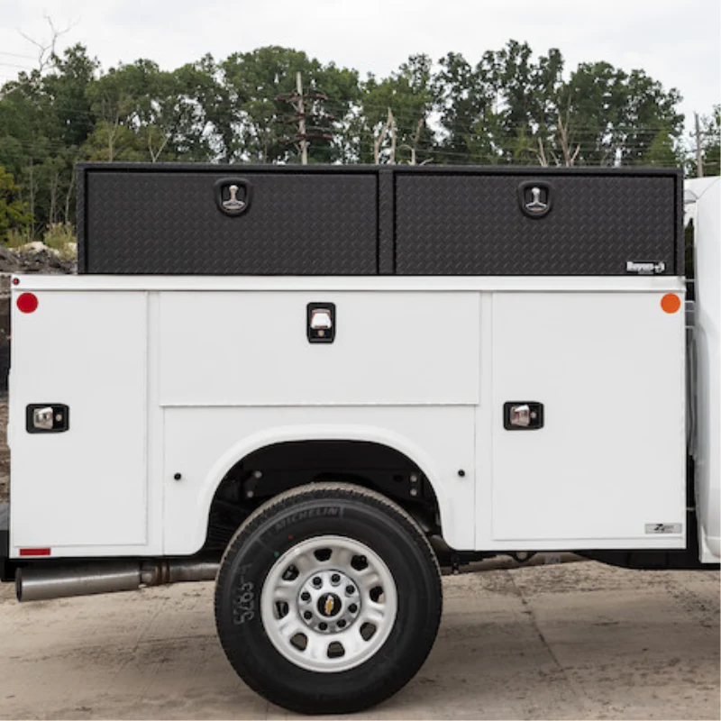 Buyers Products 18x16x90 Textured Matte Black Diamond Tread Aluminum Topsider Truck Box Model 1722565 - Image 14