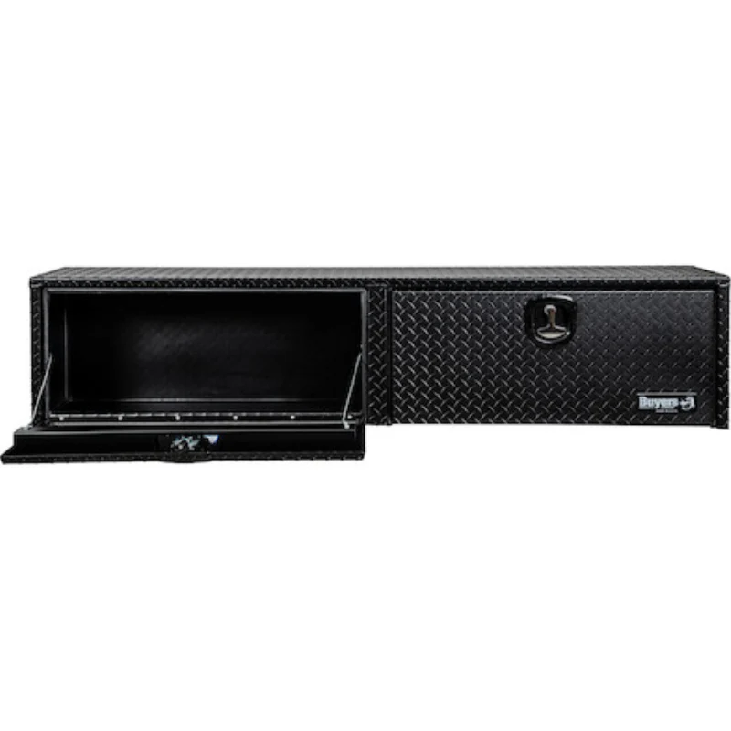 Buyers Products 18x16x90 Textured Matte Black Diamond Tread Aluminum Topsider Truck Box Model 1722565 - Image 4