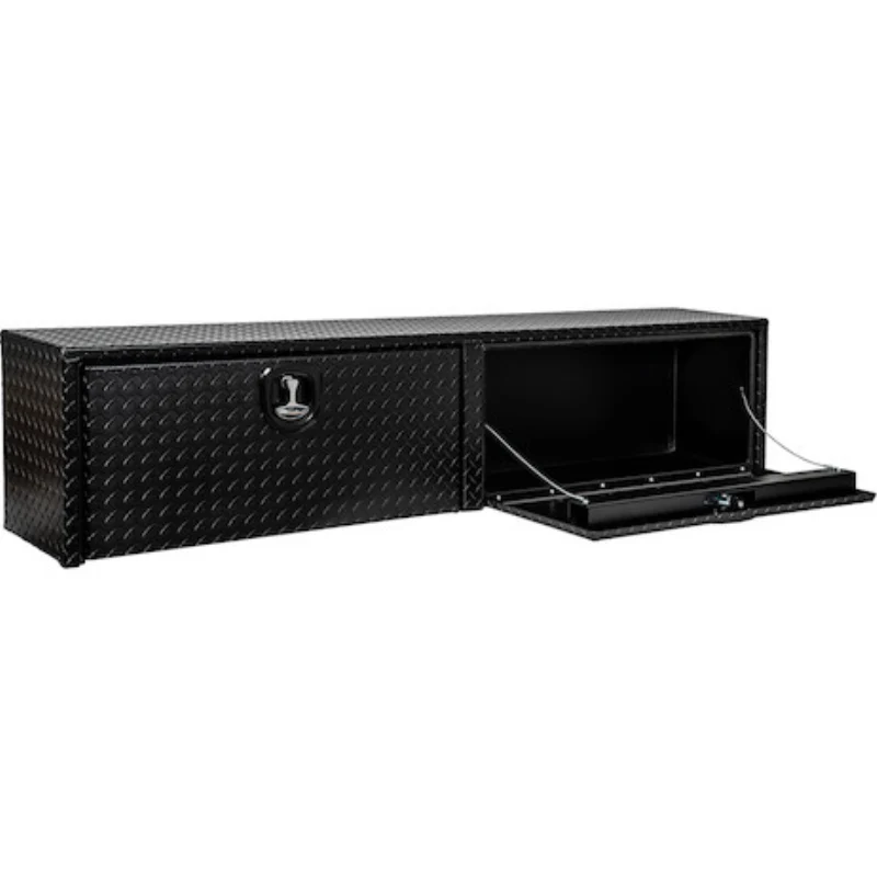 Buyers Products 18x16x90 Textured Matte Black Diamond Tread Aluminum Topsider Truck Box Model 1722565 - Image 6