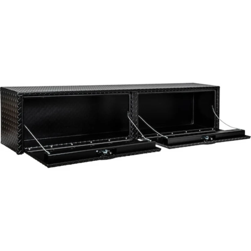 Buyers Products 18x16x90 Textured Matte Black Diamond Tread Aluminum Topsider Truck Box Model 1722565 - Image 8