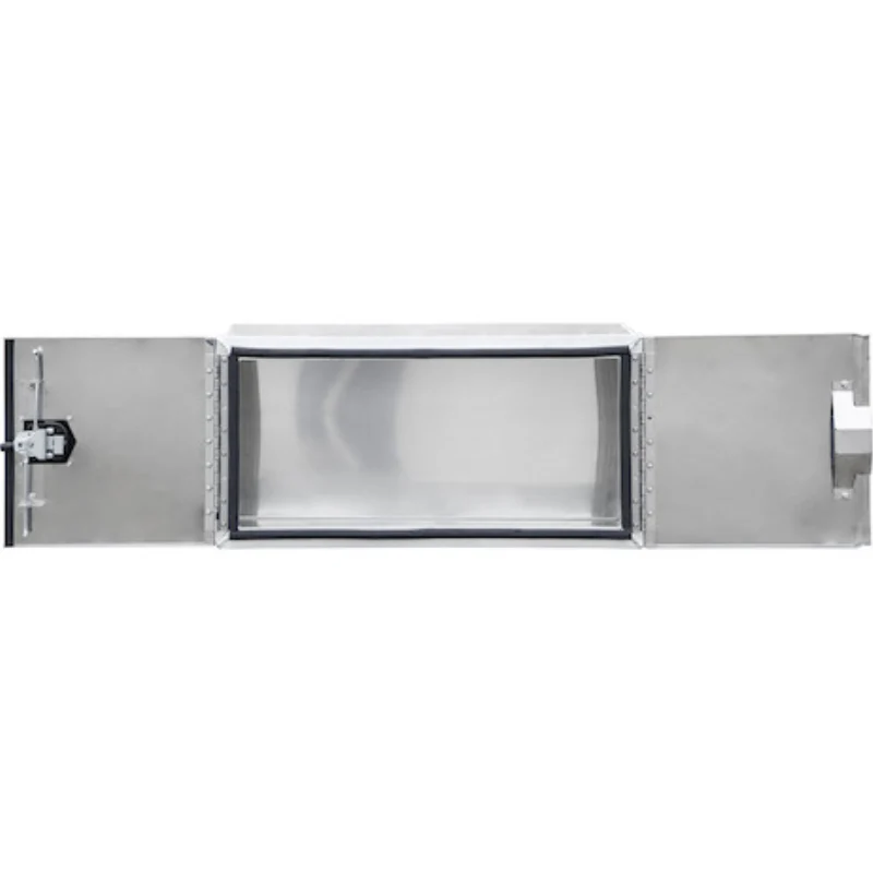 Buyers Products 18x18x60 Inch Pro Series Smooth Aluminum Barn Door Underbody Truck Tool Series with Stainless Steel Doors - Double Barn Door, 3-point Compression Latch Model 1705520 - Image 4