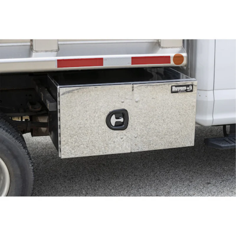 Buyers Products 18x18x60 Inch Pro Series Smooth Aluminum Barn Door Underbody Truck Tool Series with Stainless Steel Doors - Double Barn Door, 3-point Compression Latch Model 1705520 - Image 8