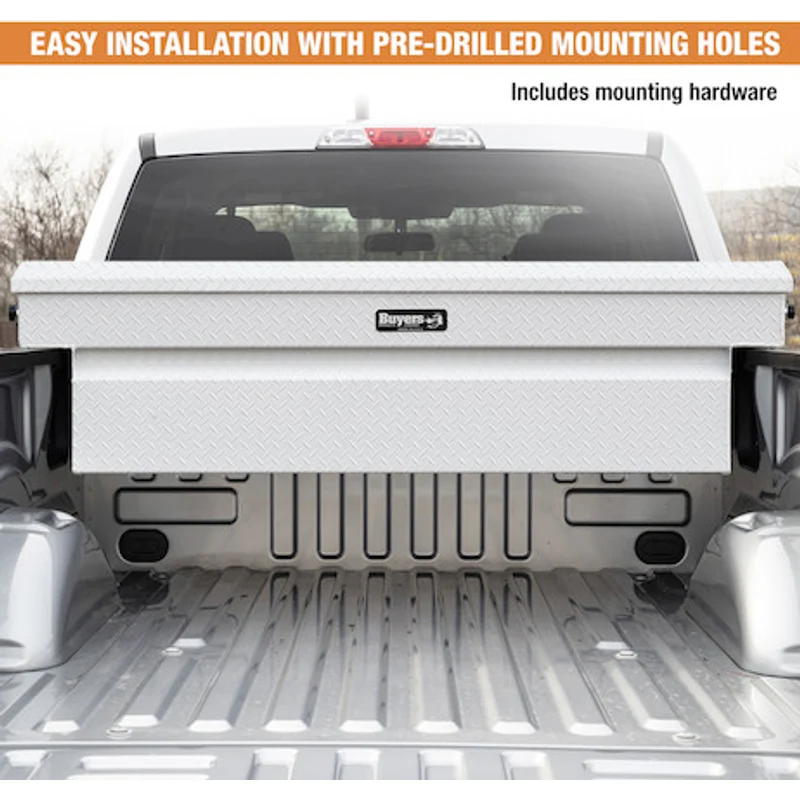 Buyers Products 18x20x71 Inch Gloss White Diamond Tread Aluminum Crossover Truck Tool Box Model 1749435 - Image 13