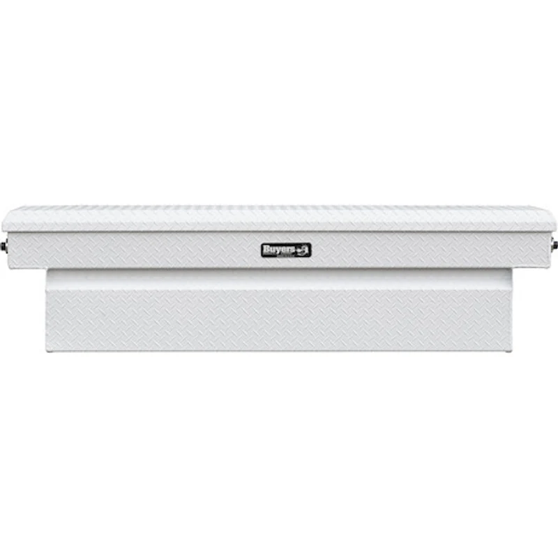Buyers Products 18x20x71 Inch Gloss White Diamond Tread Aluminum Crossover Truck Tool Box Model 1749435 - Image 3