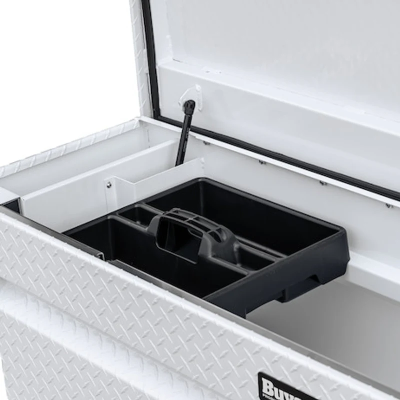 Buyers Products 18x20x71 Inch Gloss White Diamond Tread Aluminum Crossover Truck Tool Box Model 1749435 - Image 8