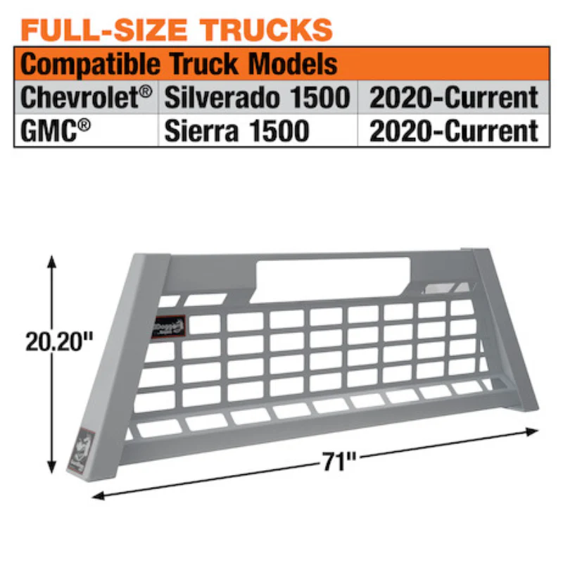 Buyers Products 20.20-inch Tall Gloss White Heavy-Duty Steel GuardDogg Pickup Truck Headache Rack Bundle with Mounting Brackets Model 851305 - Image 14