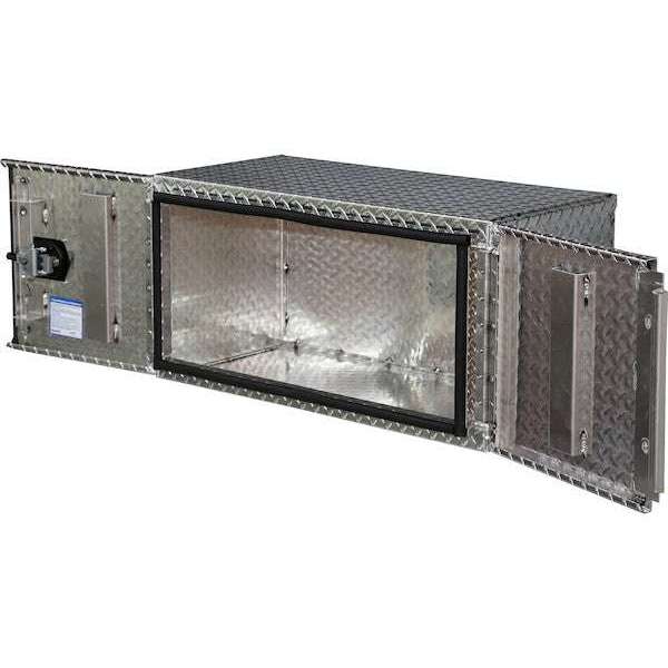 Buyers Products 24x24x36 Inch Diamond Tread Aluminum Underbody Truck Box - Double Barn Door, 3-Point Compression Latch Model 1702235 - Image 6