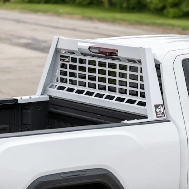 Buyers Products 25.00-inch Tall Gloss White Heavy-Duty Steel GuardDogg Pickup Truck Headache Rack Bundle with Mounting Brackets Model 851605 - Image 9