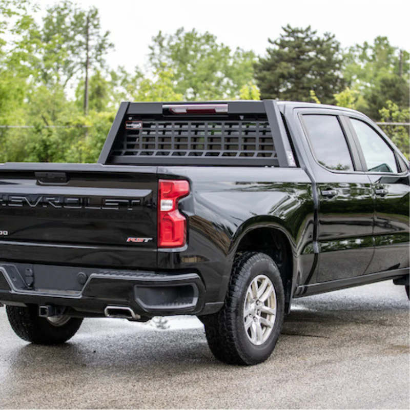 Buyers Products 23" Inch Tall Matte Black Heavy-Duty Steel GuardDogg Pickup Truck Headache Rack Bundle with Mounting Brackets Model 851460 - Image 6