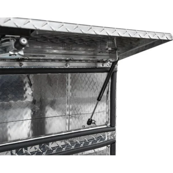 Buyers Products Flatbed Contractor Top Mount Truck Box With Drop Down Doors 90" Aluminum Model 1701588 - Image 12