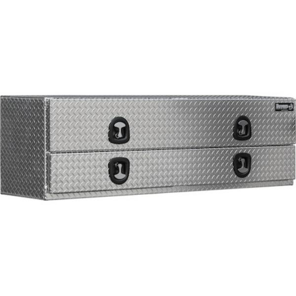 Buyers Products Flatbed Contractor Top Mount Truck Box With Drop Down Doors 90" Aluminum Model 1701588 - Image 4