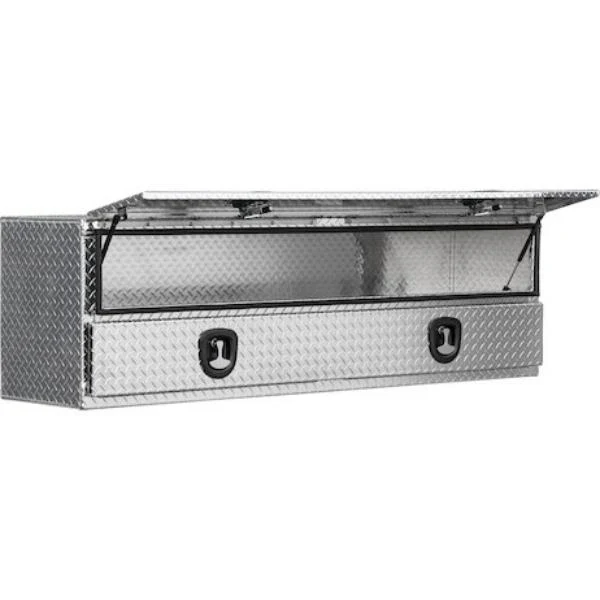 Buyers Products Flatbed Contractor Top Mount Truck Box With Drop Down Doors 90" Aluminum Model 1701588 - Image 6