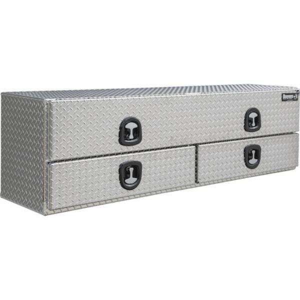 Buyers Products Flatbed Contractor Top Mount Truck Box With Drawers 88" Aluminum Model 1701683 - Image 12