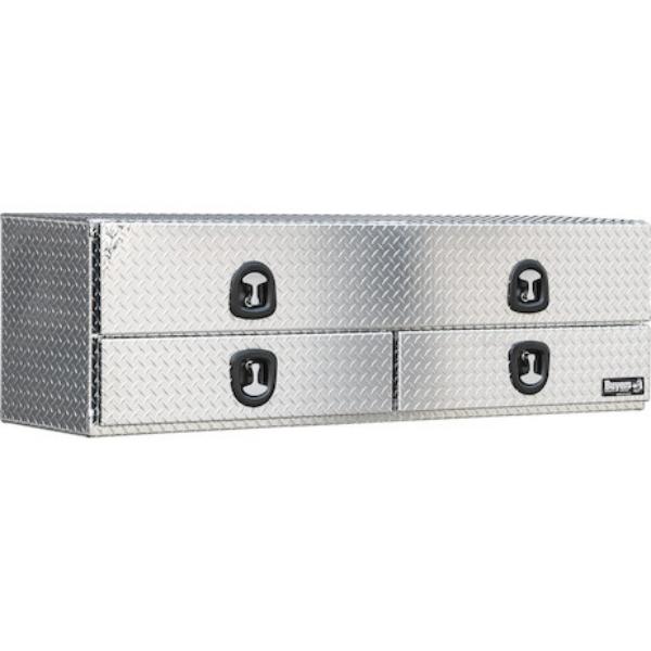 Buyers Products Flatbed Contractor Top Mount Truck Box With Drawers 88" Aluminum Model 1701683 - Image 3
