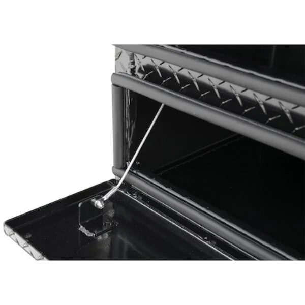 Buyers Products Flatbed Contractor Top Mount Truck Box With Drop Down Doors 96" Gloss Black Aluminum Model 1721593 - Image 6