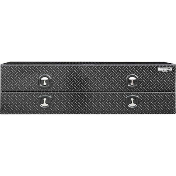 Buyers Products Flatbed Contractor Top Mount Truck Box With Drop Down Doors 96" Gloss Black Aluminum Model 1721593 - Image 7
