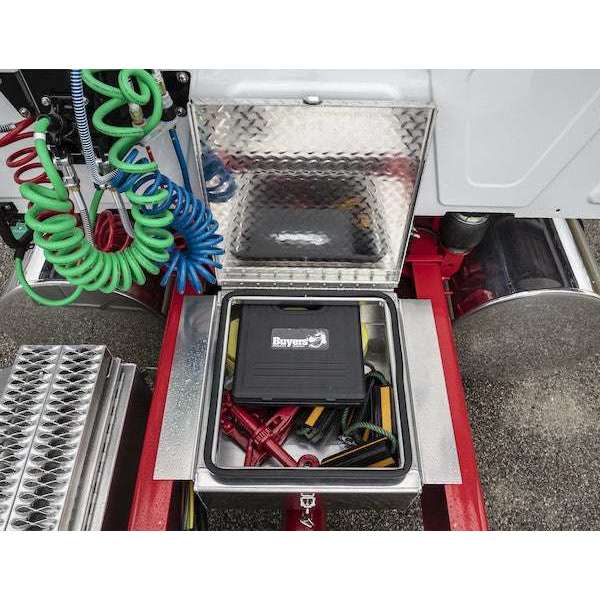 Buyers Products 9x24x22 Inch Diamond Tread Aluminum In-Frame Truck Tool Box Model 1705384 - Image 6