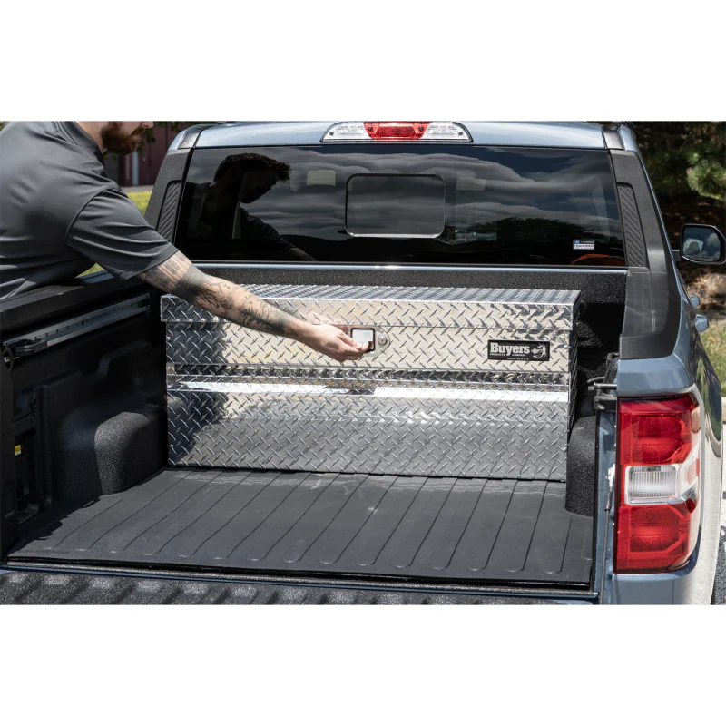 Buyers Products Diamond Tread Aluminum Chest Tool Box for Mid-Size Trucks Model 1712130 - Image 19