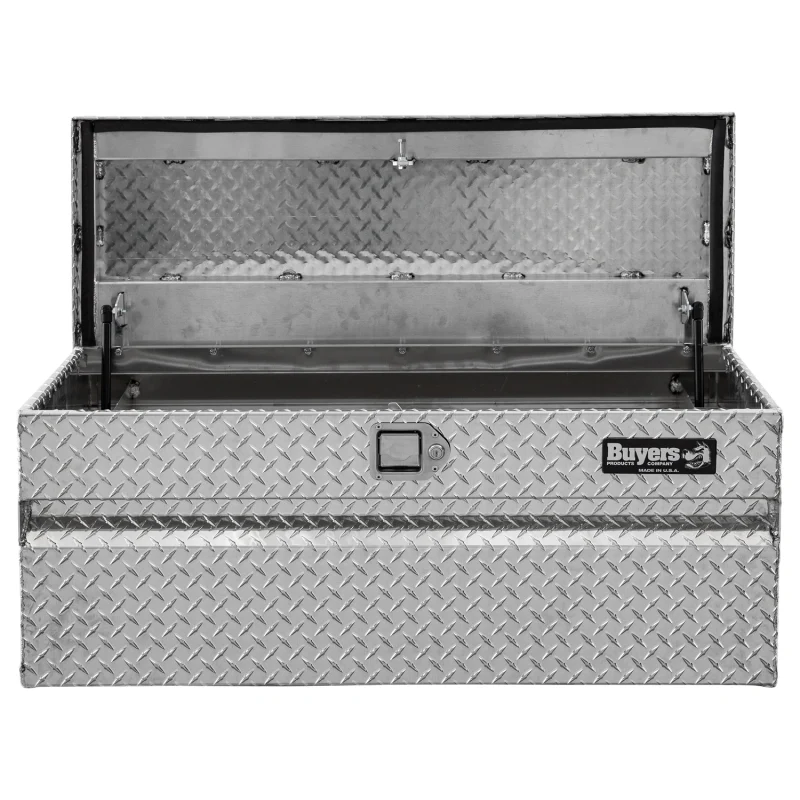 Buyers Products Diamond Tread Aluminum Chest Tool Box for Mid-Size Trucks Model 1712130 - Image 3