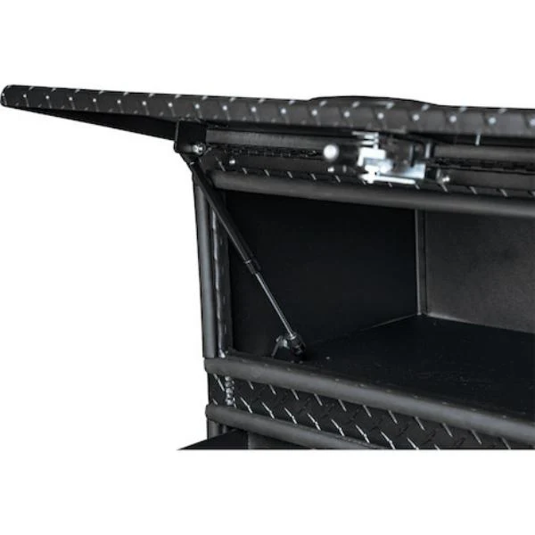 Buyers Products Flatbed Contractor Top Mount Truck Box With Drawers 90" Matte Black Aluminum Model 1722688 - Image 9