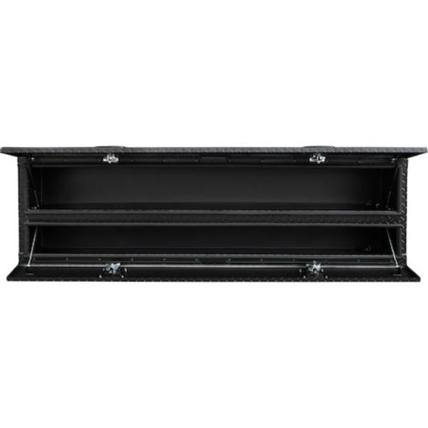 Buyers Products Flatbed Contractor Top Mount Truck Box With Drop Down Doors 88" Matte Black Aluminum Model 1722583 - Image 11