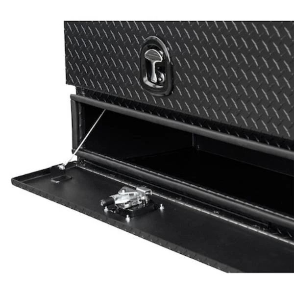 Buyers Products Flatbed Contractor Top Mount Truck Box With Drop Down Doors 88" Matte Black Aluminum Model 1722583 - Image 7