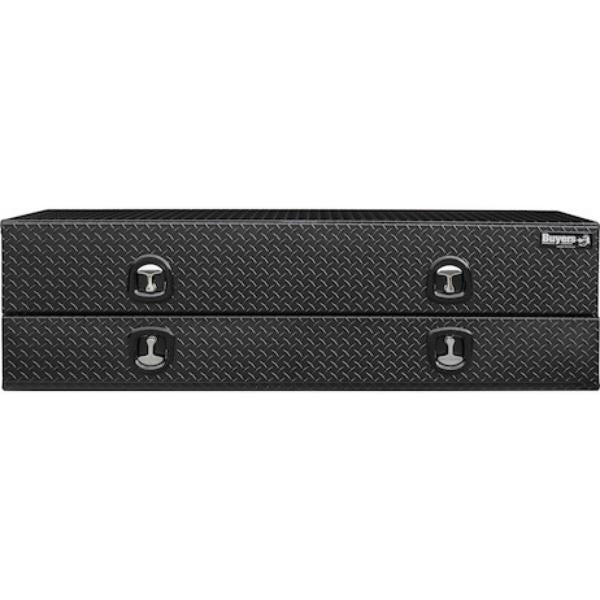 Buyers Products Flatbed Contractor Top Mount Truck Box With Drop Down Doors 88" Matte Black Aluminum Model 1722583 - Image 9