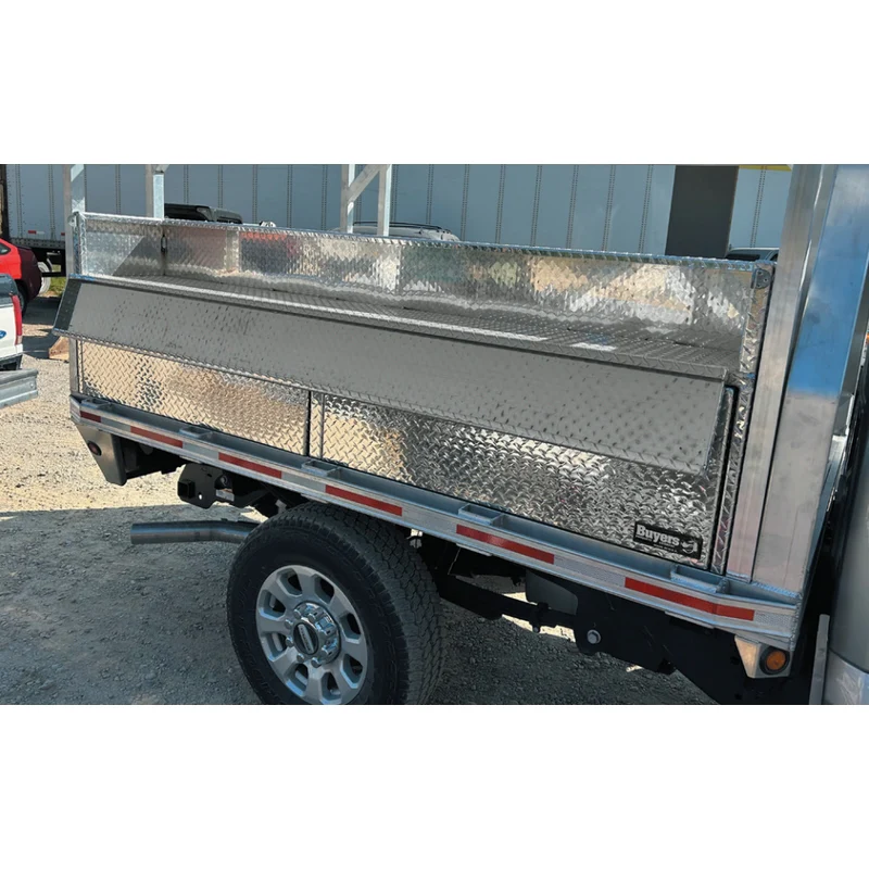 Buyers Products Heavy-Duty Diamond Tread Open-Top Cargo Basket 9.5x18x96 Model 1744196 - Image 4