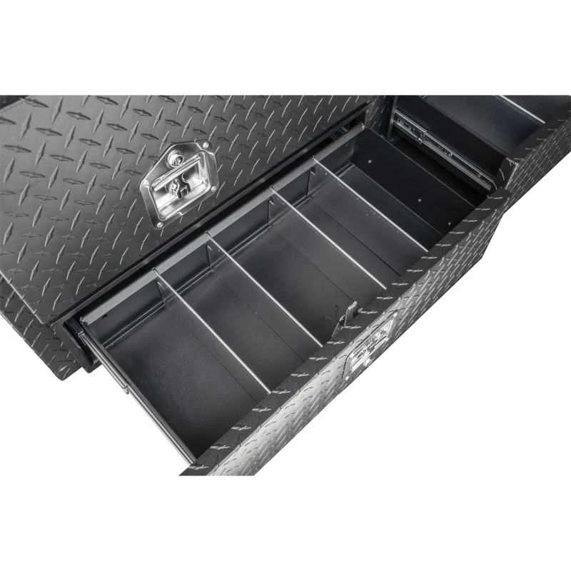 Buyers Products Pickup Contractor Top Mount Truck Box With Drawers 60" Matte Black Aluminum 1735631 - Image 6