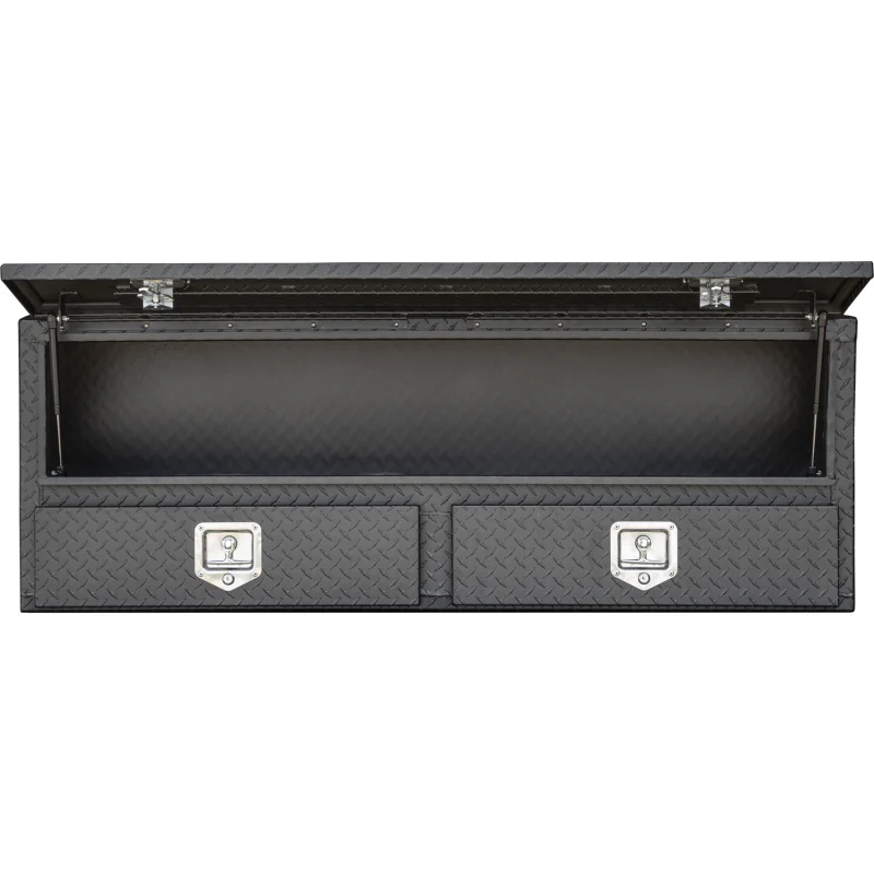 Buyers Products Pickup Contractor Top Mount Truck Box With Drawers 96" Matte Black Aluminum 1735661 - Image 9