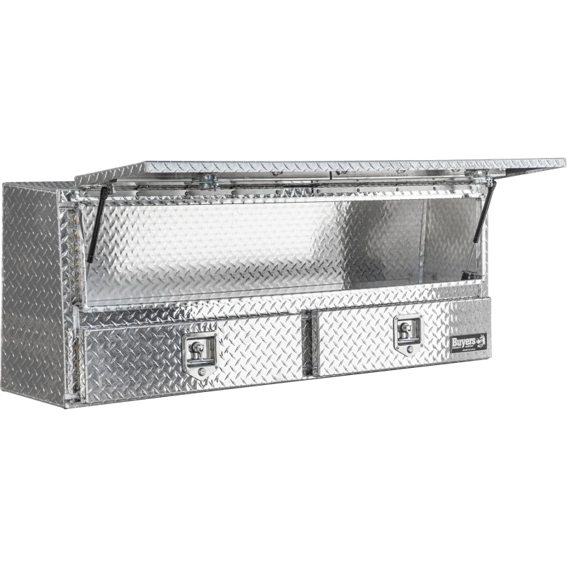 Buyers Products Pickup Contractor Top Mount Truck Box With Drawers 60" Bright Aluminum 1705631 - Image 4