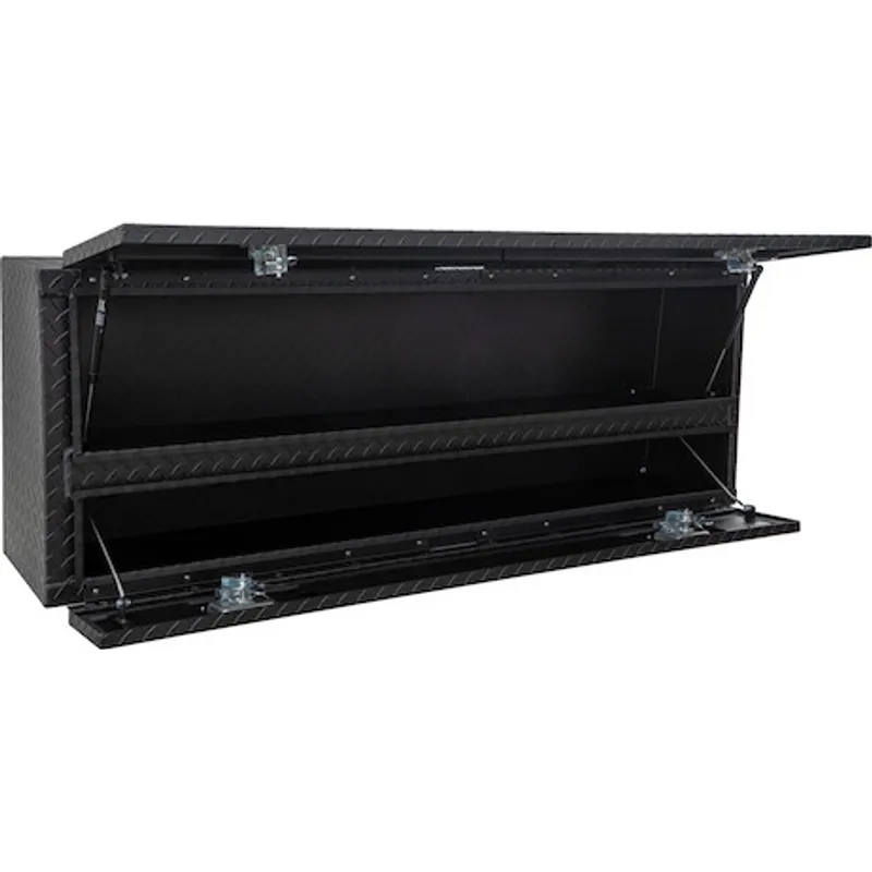 Buyers Products Pickup Contractor Top Mount Truck Box With Drop Down Doors 72" Aluminum Model 1735640 - Image 3