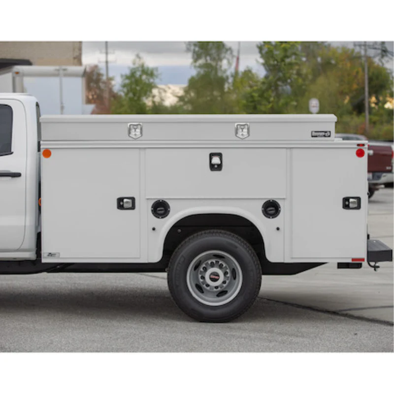Buyers Products Top Mount Service Body Box 96x14.5 White 14 Gauge Steel Model 1702831 - Image 8