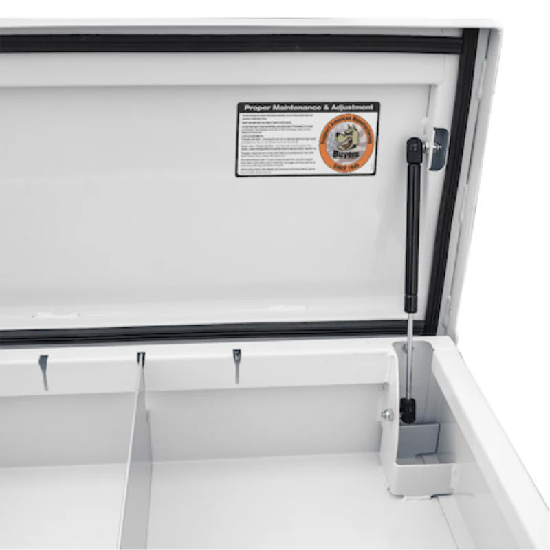 Buyers Products Top Mount Service Body Box 96x14.5 White 14 Gauge Steel Model 1702831 - Image 9