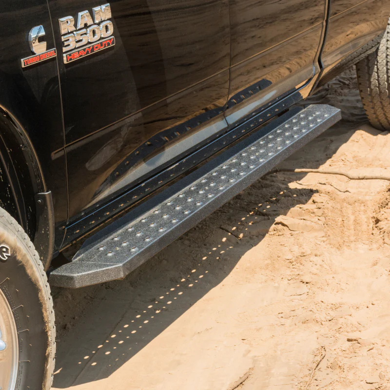 ARIES RidgeStep 6-1/2" x 85" Black Steel Running Boards (No Brackets) Model C2885 - Image 2