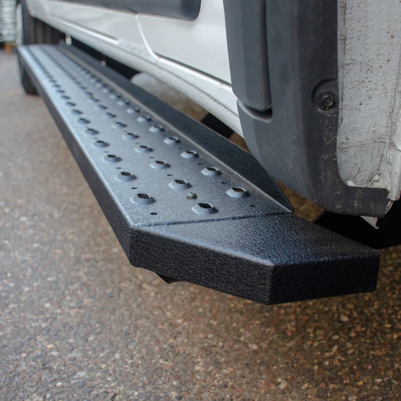ARIES RidgeStep 6-1/2" x 96", 36" Black Steel Running Boards (No Brackets) Model C3696 - Image 2